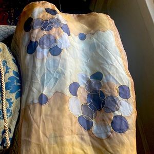 Elegant timeless hand painted scarf